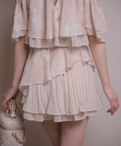 LIPSERVICE（リップサービス）の「アシメティアードフレアスカート（スカート・レディース・アイボリー/ブラック/その他2・S/M）」の5枚目の写真