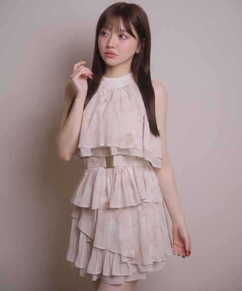 LIPSERVICE（リップサービス）の「アシメティアードフレアスカート（スカート・レディース・アイボリー/ブラック/その他2・S/M）」の4枚目の写真