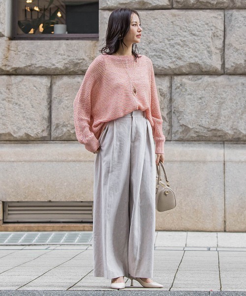 LAUTREAMONT(ロートレアモン)の「HANNONドルマンニット≪手洗い≫(ニット/セーター・レディース・ブラウン/ブルー系その他/ピンク系その他・9号)」の21枚目の写真