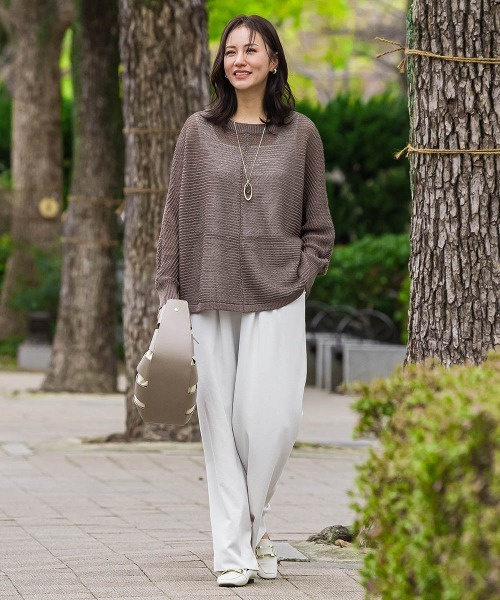 LAUTREAMONT(ロートレアモン)の「HANNONドルマンニット≪手洗い≫(ニット/セーター・レディース・ブラウン/ブルー系その他/ピンク系その他・9号)」の17枚目の写真