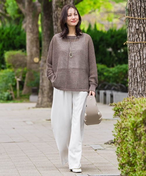 LAUTREAMONT(ロートレアモン)の「HANNONドルマンニット≪手洗い≫(ニット/セーター・レディース・ブラウン/ブルー系その他/ピンク系その他・9号)」の18枚目の写真