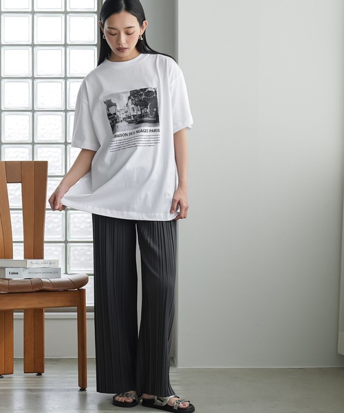 mili an deni(ミリアンデニ)の「セルフカットプリーツパンツ(その他パンツ・レディース・アッシュグレー/チャコールグレー/ブラック・M)」の17枚目の写真