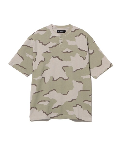 BEAMS T(ビームスティー)の「Camo Waffle Henley Neck T-shirt(Tシャツ/カットソー・メンズ・その他/その他1・S/M/XL/L)」の6枚目の写真