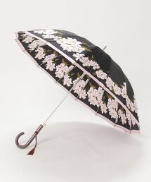 RAMUDA（ラムダ）の「16本骨　切り替え花柄　タッセル付き　ジャンプ傘（長傘）」