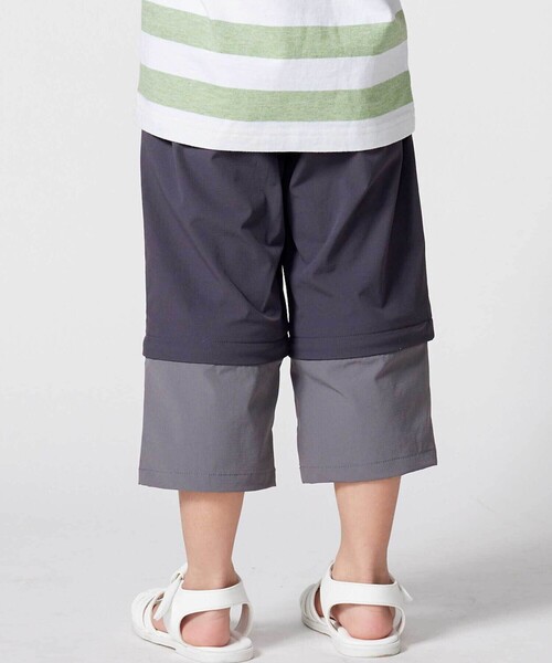 BeBe（ベベ）の「リップストップストレッチ配色コンバーチブルパンツ(90~160cm)（その他パンツ・キッズ・ネイビー・140cm/120cm/130cm/150cm）」の3枚目の写真