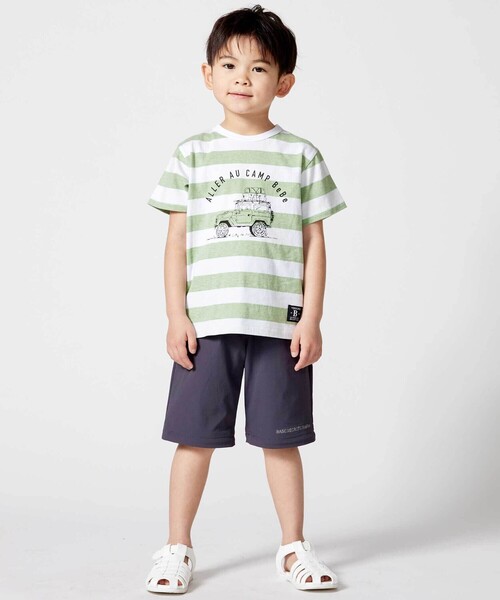 BeBe（ベベ）の「リップストップストレッチ配色コンバーチブルパンツ(90~160cm)（その他パンツ・キッズ・ネイビー・140cm/120cm/130cm/150cm）」の4枚目の写真