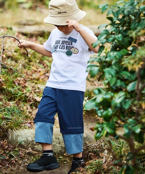 BeBe（ベベ）の「リップストップストレッチ配色コンバーチブルパンツ(90~160cm)（その他パンツ・キッズ・ネイビー・140cm/120cm/130cm/150cm）」の6枚目の写真