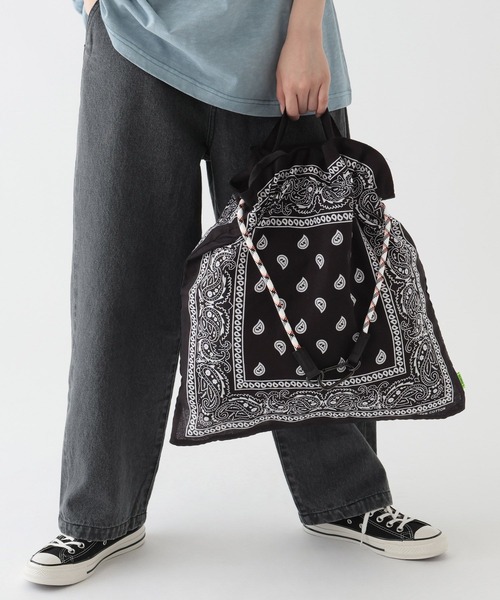 GEORGE'S（ジョージズ）の「バンダナトートBAG（ショルダーバッグ・メンズ・ブラック/ブルー・FREE）」の22枚目の写真