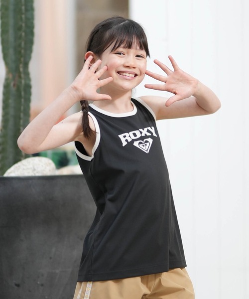 ROXY（ロキシー）の「ROXY/ロキシー キッズ タンクトップ TLY261656M（タンクトップ・キッズ・ブラック/ホワイト・150cm/140cm/130cm）」の2枚目の写真