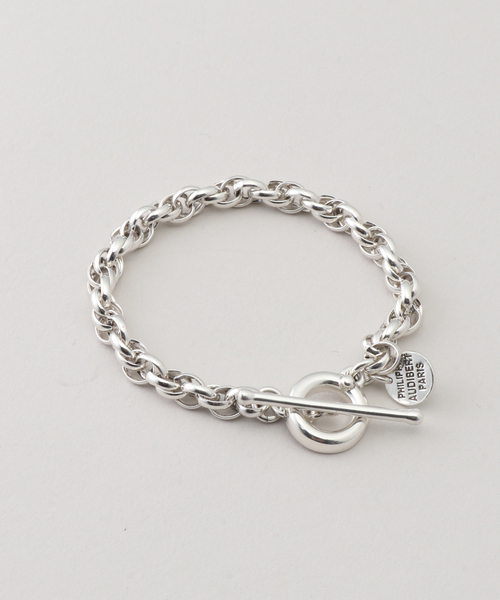 PHILIPPE AUDIBERT(フィリップ オーディベール)の「PHILIPPE AUDIBERT/フィリップ・オーディベール チェーンブレスレット BRS6842:AR(ネックレス・レディース・シルバー・FREE)」の4枚目の写真