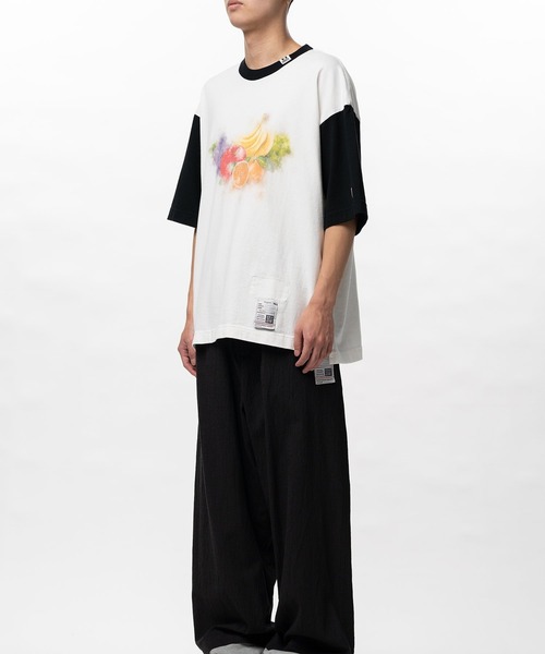 Maison MIHARA YASUHIRO(メゾンミハラヤスヒロ)の「【MIHARAYASUHIRO/ミハラヤスヒロ】Fruit Printed T-shirt / FRUIT PRINTED TEE(Tシャツ/カットソー・メンズ・ホワイト/ブラック・48/46/44)」の6枚目の写真