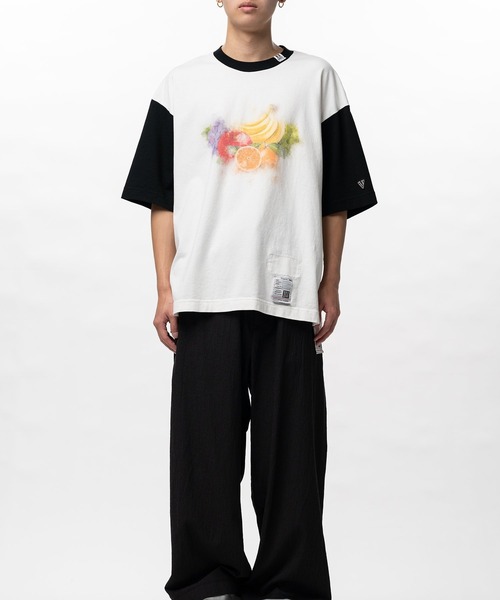 Maison MIHARA YASUHIRO(メゾンミハラヤスヒロ)の「【MIHARAYASUHIRO/ミハラヤスヒロ】Fruit Printed T-shirt / FRUIT PRINTED TEE(Tシャツ/カットソー・メンズ・ホワイト/ブラック・48/46/44)」の7枚目の写真