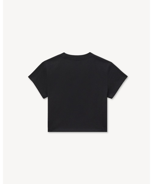 KENZO（ケンゾー）の「'KENZO Signature' エンブロイダリー クロップド Tシャツ イン コットン（Tシャツ/カットソー・レディース・ブラック系その他5・MEDIUM/SMALL/X-SMALL）」の2枚目の写真