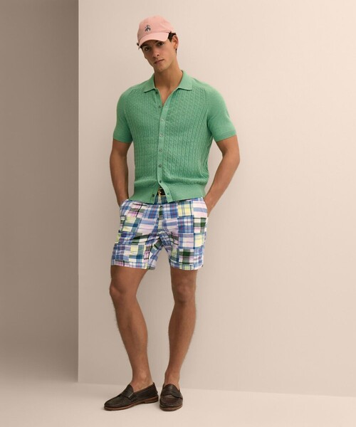 BROOKS BROTHERS(ブルックスブラザーズ)の「コットン マドラスパッチワーク 7inショーツ(その他パンツ・メンズ・マルチ・30inch/32inch/34inch/36inch/38inch)」の3枚目の写真