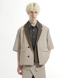 HARE（ハレ）の「【SET UP対応】ハイショクレイヤードジャケット（テーラードジャケット）」