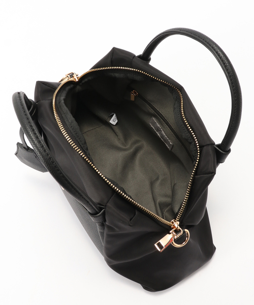 cache cache(カシュ カシュ)の「cachecache /カシュカシュ ナイロンボストンSHOULDER(ショルダーバッグ・レディース・キャメル/ブラック・FREE)」の6枚目の写真