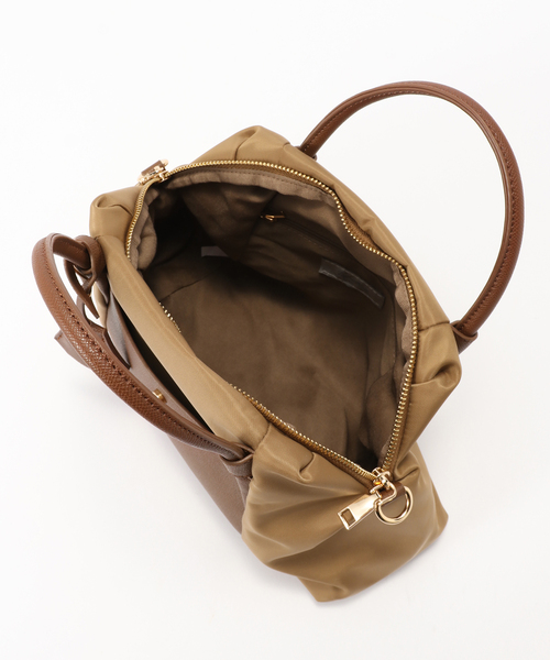 cache cache(カシュ カシュ)の「cachecache /カシュカシュ ナイロンボストンSHOULDER(ショルダーバッグ・レディース・キャメル/ブラック・FREE)」の7枚目の写真