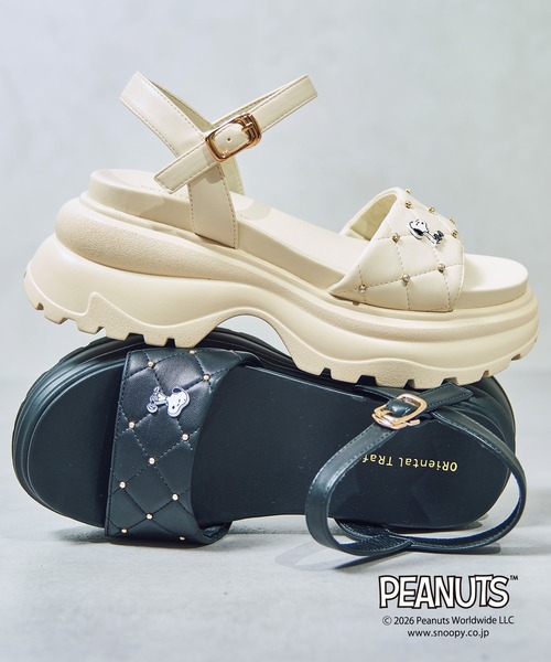 セール】PEANUTS デザイン 厚底 サンダル /61238（サンダル