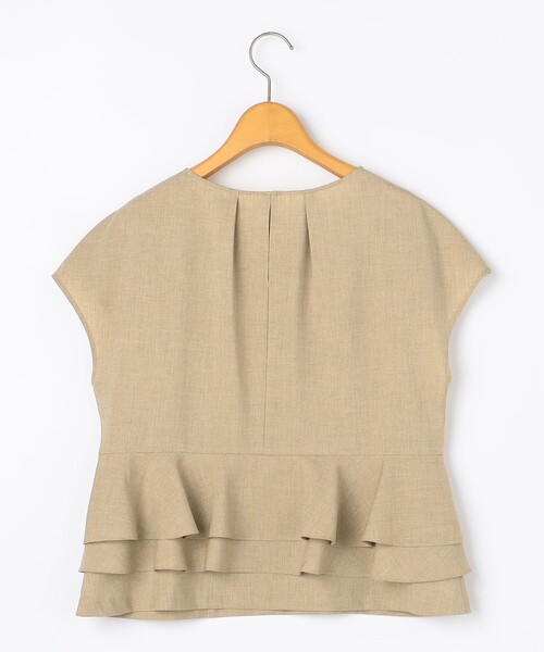 NOLLEY’S(ノーリーズ)の「ウォッシャブル麻調ペプラムブラウス(シャツ/ブラウス・レディース・ネイビー/ベージュ・36/38)」の20枚目の写真