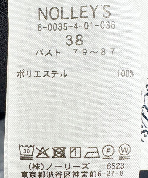 NOLLEY’S(ノーリーズ)の「ウォッシャブル麻調ペプラムブラウス(シャツ/ブラウス・レディース・ネイビー/ベージュ・36/38)」の16枚目の写真