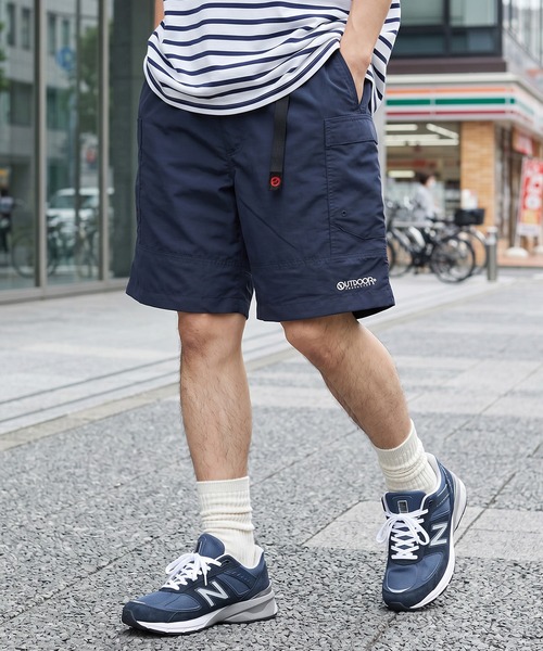 OUTDOOR PRODUCTS(アウトドアプロダクツ)の「【78】【OUTDOOR PRODUCTS/アウトドアプロダクツ】ブランドロゴ刺繍 ポリピーチ ダブルポケット カーゴショートパンツ/ハーフパンツ/水陸両用/接触冷感(その他パンツ・メンズ・カーキ/ベージュ/ネイビー・M/L/XL)」の3枚目の写真