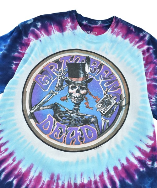 LIQUID BLUE（リキッドブルー）の「【USED】LIQUID BLUE “Grateful Dead” タイダイ バンド Tシャツ（Tシャツ/カットソー・メンズ・ブルー・LARGE）」の2枚目の写真