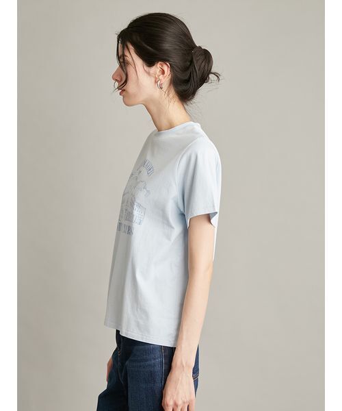 Mila Owen（ミラオーウェン）の「グラフィックＴシャツ（Tシャツ/カットソー・レディース・ホワイト/レッド/ライトブルー・F）」の7枚目の写真