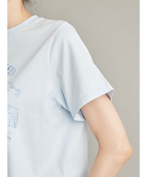 Mila Owen（ミラオーウェン）の「グラフィックＴシャツ（Tシャツ/カットソー・レディース・ホワイト/レッド/ライトブルー・F）」の10枚目の写真