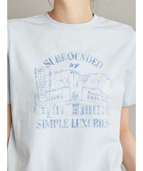 Mila Owen（ミラオーウェン）の「グラフィックＴシャツ（Tシャツ/カットソー・レディース・ホワイト/レッド/ライトブルー・F）」の11枚目の写真