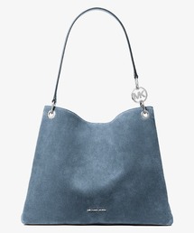CHRISTINA スエード トリプル ガセット ショルダー トート ラージ