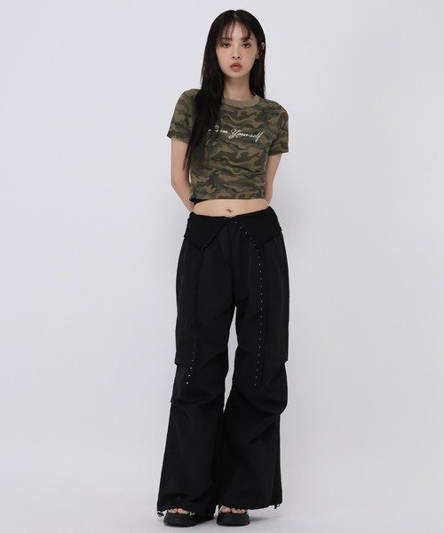 3.3 Field Trip (3.3フィールドトリップ)の「3.3 Field Trip/ストーンロゴミニT(Tシャツ/カットソー・レディース・カーキ/ブラック・FREE)」の16枚目の写真