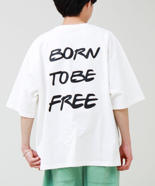 GLOSTER(グロスター)の「【1枚でキマる主役TEE】フォト×メッセージプリントTEE(Tシャツ/カットソー・メンズ・ホワイト系その他3/ホワイト系その他2/ホワイト系その他4/ホワイト系その他・L/M)」の7枚目の写真
