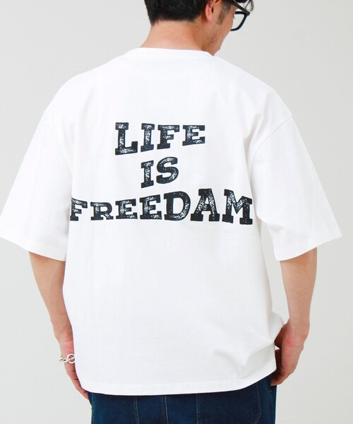 GLOSTER(グロスター)の「【1枚でキマる主役TEE】フォト×メッセージプリントTEE(Tシャツ/カットソー・メンズ・ホワイト系その他3/ホワイト系その他2/ホワイト系その他4/ホワイト系その他・L/M)」の18枚目の写真