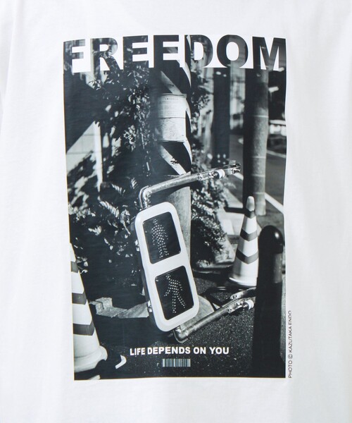GLOSTER(グロスター)の「【1枚でキマる主役TEE】フォト×メッセージプリントTEE(Tシャツ/カットソー・メンズ・ホワイト系その他3/ホワイト系その他2/ホワイト系その他4/ホワイト系その他・L/M)」の20枚目の写真