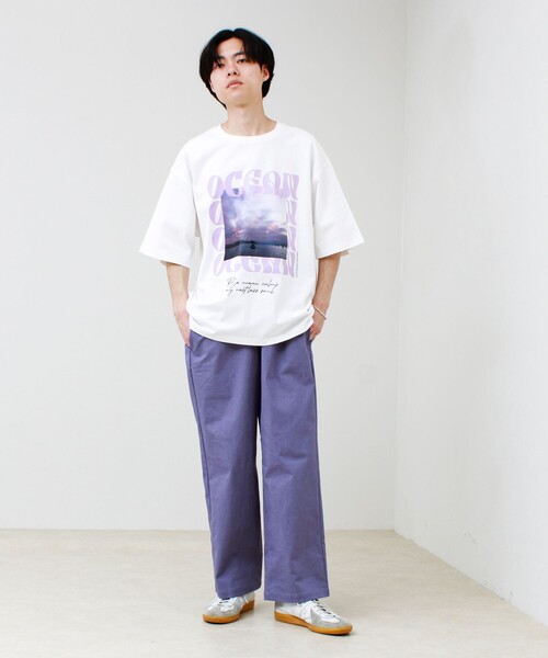 GLOSTER(グロスター)の「【1枚でキマる主役TEE】フォト×メッセージプリントTEE(Tシャツ/カットソー・メンズ・ホワイト系その他3/ホワイト系その他2/ホワイト系その他4/ホワイト系その他・L/M)」の22枚目の写真