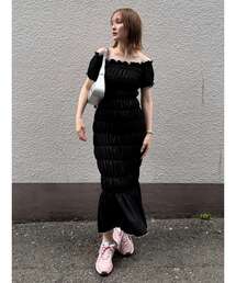 LAGUNAMOON | シャーリングカット3WAYワンピース 【夏服】(ワンピース)