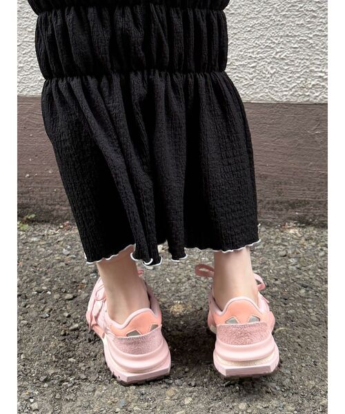 LAGUNAMOON(ラグナムーン)の「シャーリングカット3WAYワンピース 【夏服】(ワンピース・レディース・ブラック/アイボリー・MEDIUM/SMALL)」の15枚目の写真