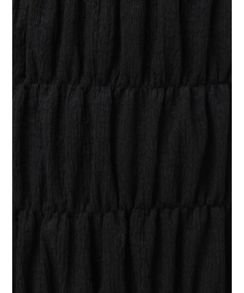 LAGUNAMOON(ラグナムーン)の「シャーリングカット3WAYワンピース 【夏服】(ワンピース・レディース・ブラック/アイボリー・MEDIUM/SMALL)」の4枚目の写真