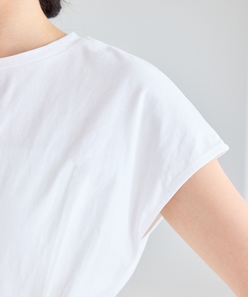 VIS（ビス）の「ウエストタックデザインTシャツ（Tシャツ/カットソー・レディース・ピンク/ホワイト/ブラック/ダークブラウン・FREE）」の14枚目の写真