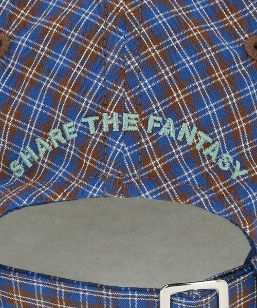 6(ロク)の「【別注】<Share the Fantasy for 6>CHECK LONG BRIM CAP/キャップ(キャップ・レディース・ロイヤルブルー・FREE)」の8枚目の写真