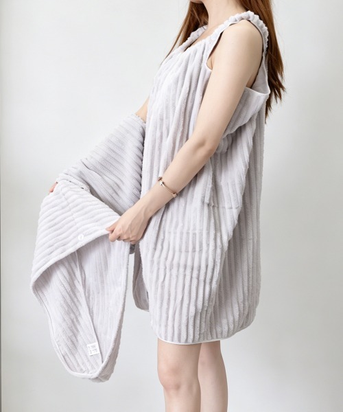 Miniministore(ミニミニストア)の「ワンピース+タオル+キャップ 3点セット(タオル・レディース・ピンク/ライトグレー/アイボリー/ブルー・FREE)」の15枚目の写真