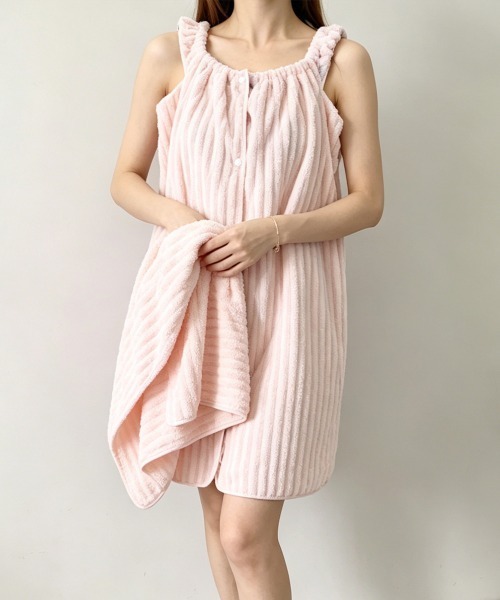 Miniministore(ミニミニストア)の「ワンピース+タオル+キャップ 3点セット(タオル・レディース・ピンク/ライトグレー/アイボリー/ブルー・FREE)」の17枚目の写真