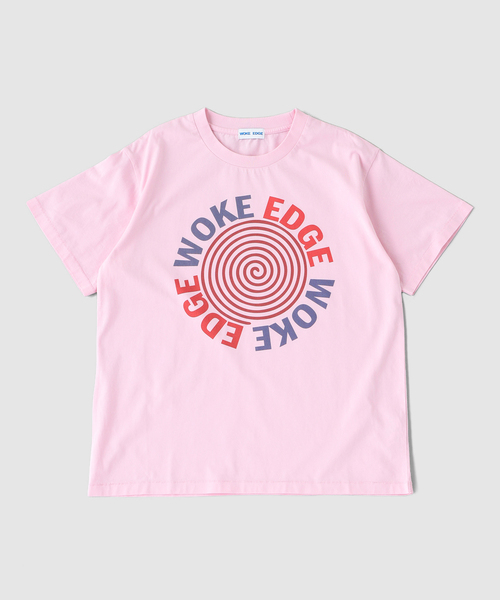 WOKE EDGE(ウォークエッジ)の「WOKE EDGE / ウォークエッジ CIRCLE LOGO TEE(Tシャツ/カットソー・メンズ・ピンク/ホワイト・MEDIUM/SMALL/LARGE)」の7枚目の写真