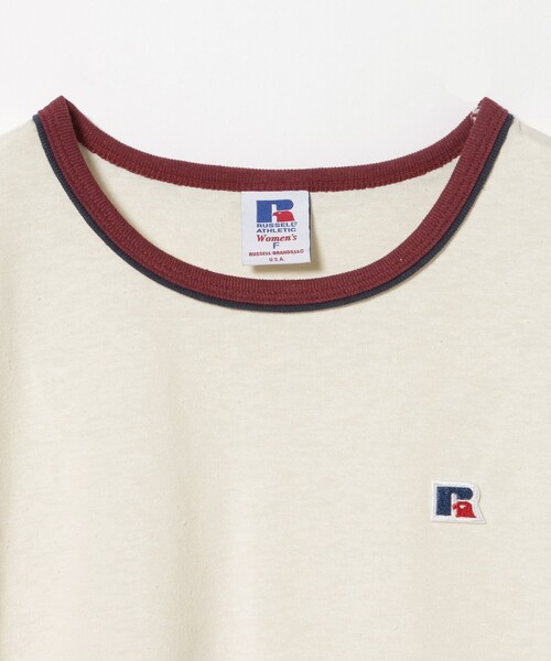 BEAMS HEART(ビームスハート)の「【EXCLUSIVE】RUSSELL ATHLETIC / ノースリーブ 配色 Tシャツ(Tシャツ/カットソー・レディース・ホワイト系その他5/ライトグレー・FREE)」の10枚目の写真