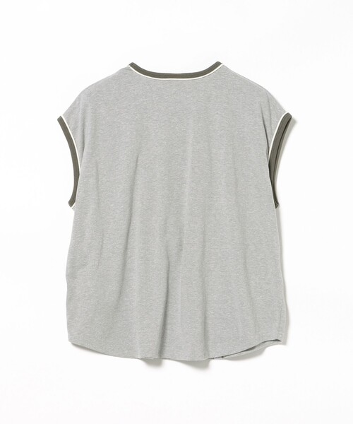 BEAMS HEART(ビームスハート)の「【EXCLUSIVE】RUSSELL ATHLETIC / ノースリーブ 配色 Tシャツ(Tシャツ/カットソー・レディース・ホワイト系その他5/ライトグレー・FREE)」の17枚目の写真