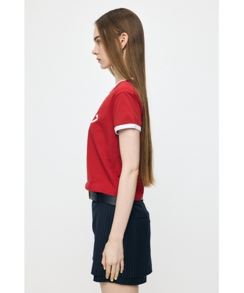 MOUSSY(マウジー)の「CLUB 67 RINGER Tシャツ(Tシャツ/カットソー・レディース・ライトブルー/ネイビー/レッド/ホワイト系その他・FREE)」の17枚目の写真