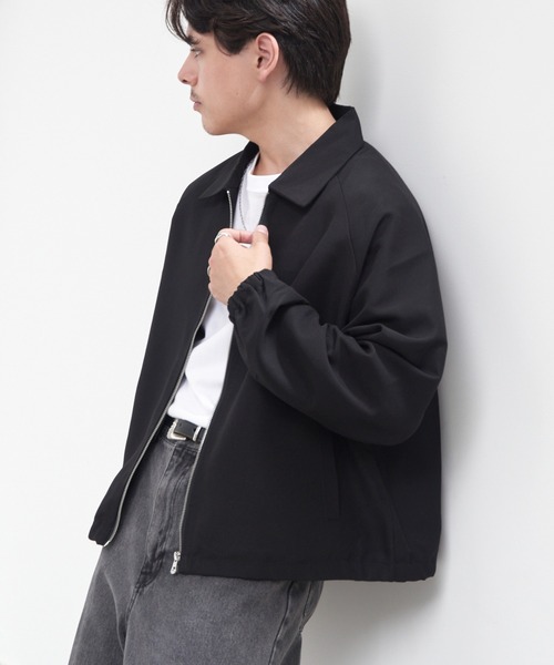 HAUS(ハウス)の「【HAUS】ポリエステルツイル スイングトップ 12531003(ブルゾン・メンズ・グレー/ブラック・M/L)」の2枚目の写真