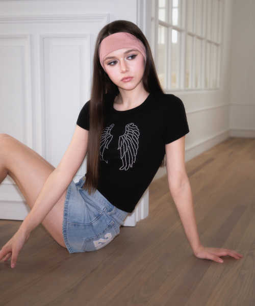 ROSEFRANTZ（ロゼフランツ）の「Sparkle Angel Wing T-shirt [Black]（Tシャツ/カットソー・レディース・ブラック・SMALL/MEDIUM）」の10枚目の写真