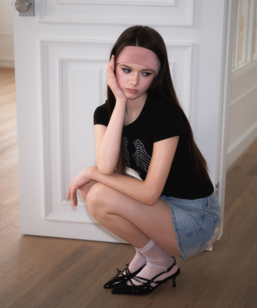 ROSEFRANTZ（ロゼフランツ）の「Sparkle Angel Wing T-shirt [Black]（Tシャツ/カットソー・レディース・ブラック・SMALL/MEDIUM）」の13枚目の写真