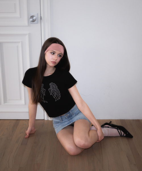 ROSEFRANTZ（ロゼフランツ）の「Sparkle Angel Wing T-shirt [Black]（Tシャツ/カットソー・レディース・ブラック・SMALL/MEDIUM）」の15枚目の写真
